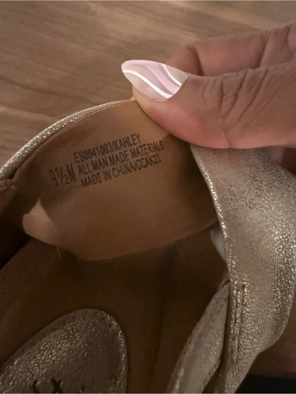 Metallic Gold Women’s Wedge Slingback Sandals